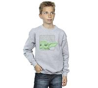 Star Wars Boys The Mandalorian Grogu Box Sweatshirt Sport Grey 12-13 years