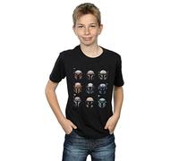 Star Wars Boys The Mandalorian Helmet Display T-Shirt Black 12-13 Years