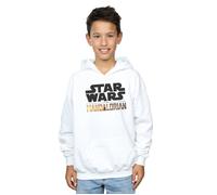 Star Wars Boy's The Mandalorian Logo Hoodie in White | Size: 5-6 Years Star Wars White 5-6 Years