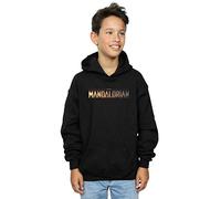 Star Wars Boys The Mandalorian Series Logo Hoodie Black 12-13 years