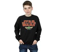 Star Wars Boy's The Mandalorian The Child Sunset Sweatshirt in Black | Size: 9 Years Star Wars Black 9 Years