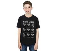 Star Wars Boys The Many Faces of Darth Vader T-Shirt 9-11 Years Black