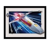 Star Wars Breakout X-Wing Framed Poster In Blue Blue