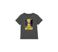 Star Wars C3PO 1st Birthday Space Unisex Kids T Shirt, Charcoal, 7-8 Years