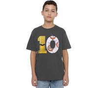 Star Wars C3PO BB8 10 Unisex Kids T Shirt, Charcoal, 12-13 Years