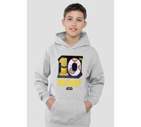 Star Wars C3Po Bb8 10Th Birthday Space Youth Kids Pull-Over Hoodie, Athletic Heather Disney Grey 5-6 Years