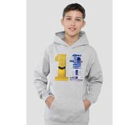 Star Wars C3Po R2D2 11 Youth Kids Pull-Over Hoodie, Athletic Heather Disney Grey 12-13 Years