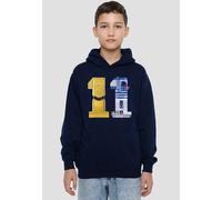 Star Wars C3Po R2D2 11 Youth Kids Pull-Over Hoodie, Navy Disney Navy 5-6 Years