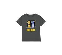 Star Wars C3Po R2D2 11Th Birthday Space Kids T-Shirt Charcoal | Size: 3-4 Years Star Wars Charcoal 3-4 Years