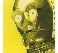 Star Wars "C3Po Sketch Canvas Print, Cotton, Multi-Colour, 1.80 x 30.00 x 30.00 cm