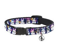 Star Wars Cat Collar, Breakaway Collar with Bell, Star Wars Holiday Stormtrooper Easter Bunny Ears Purple, 8.5 to 12 Inches 0.5 Inch Wide
