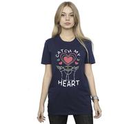 Star Wars Catch My Heart Cotton Boyfriend T-Shirt In Navy Navy