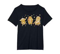 Star Wars Character Gingerbread Portrait T-Shirt, Women's Plus, Black, 3X