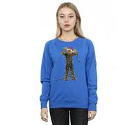 Star Wars Chewbacca Christmas Lights Sweatshirt In Blue Blue S