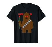 Star Wars Chewbacca I Chews You Valentine's Day Unisex T-Shirt - Black, Small