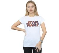 Star Wars Chewbacca Logo Cotton T-Shirt In White White XXL