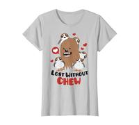 Star Wars Chewbacca Lost Without Chew T-Shirt, Women, Silver Grey, Large