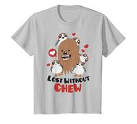 Star Wars Chewbacca Lost Without Chew T-Shirt, Youth, Silver Grey, Large