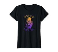 Star Wars Chewbacca Messy Hair Don't Care T-Shirt, Women, Black, Small