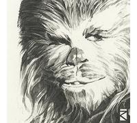 Star Wars "Chewbacca Sketch Canvas Print, Cotton, Multi-Colour, 1.80 x 30.00 x 30.00 cm