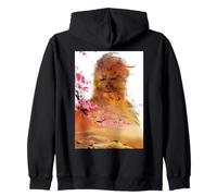 Star Wars Chewbacca Spring Cherry Blossoms Sakura Art Zip Hoodie