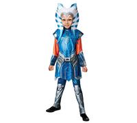 (S, Blue/Orange/White) Star Wars Childrens/Kids Deluxe Ahsoka Tano Costume