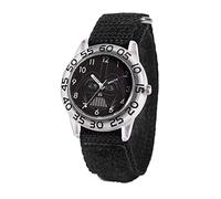 Star Wars Children's Plastic Analogue Quartz Watch with Nylon Strap, Clear/Black, Modern