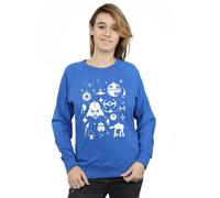 Star Wars Women's Christmas Drations Sweatshirt in Blue | Size: Small Star Wars Blue S