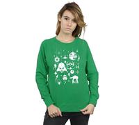 Star Wars Christmas Drations Sweatshirt In Green Green M
