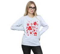 Star Wars Christmas Drations Sweatshirt In Grey Grey XXL