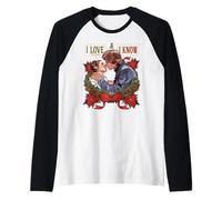 Star Wars Christmas Han Solo Leia I Love The Holidays I Know Raglan Baseball Tee