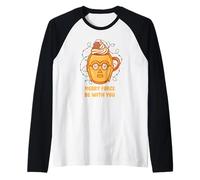 Star Wars Christmas Merry Force Be with You C-3PO Mug Raglan Baseball Tee