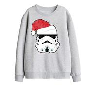 Star Wars Christmas Storm Trooper Santa Kids Sweatshirt, Athletic Heather, 7-8