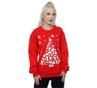 Star Wars Christmas Tree Sweatshirt In Red Red XXL