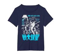 Star Wars Classic A New Hope Kanji Poster Graphic T-Shirt T-Shirt, Women's Plus, Navy Blue, 6X