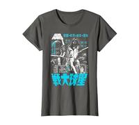 Star Wars Classic A New Hope Kanji Poster Graphic Tee T-Shirt, Women, Asphalt Grey, Small