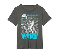 Star Wars Classic A New Hope Kanji Poster Graphic Tee T-Shirt, Women's Plus, Asphalt Grey, 1X