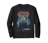 Star Wars Classic Ahsoka Tano Twin Sabers Vintage Disney+ Long Sleeve T-Shirt
