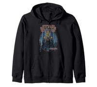 Star Wars Classic Ahsoka Tano Twin Sabers Vintage Disney+ Zip Hoodie