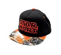 Star Wars Classic Embroidered Logo Flatbrim Baseball Cap Hat, Boys Youth