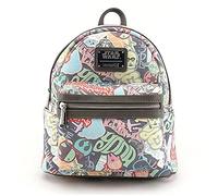 Star Wars Classic Pastel Stickers Mini Faux Backpack by Loungefly