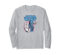 Star Wars Classic Vader & Troopers Join The Dark Side Logo Long Sleeve T-Shirt