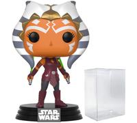 Star Wars: Clone Wars - Ahsoka Tano with Lightsabers Funko Pop! Vinyl Figure (Bundled with Compatible Pop Box Protector Case), Multicolored, 3.75 inches