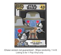 Funko Pop! Large Enamel Pin Star Wars: Clone Wars - Cad Bane - Star Wars Enamel Pins - Cute Collectable Novelty Brooch - for Backpacks & Bags - Gift Idea - Official Merchandise