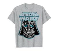 Star Wars Close Up Vader Helmet T-Shirt, Men, Heather Grey, Small