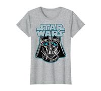 Star Wars Close Up Vader Helmet T-Shirt, Women, Heather Grey, X-Small
