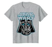 Star Wars Close Up Vader Helmet T-Shirt, Youth, Heather Grey, Small