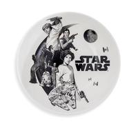 Star Wars Collage 9-Inch Large Ceramic Coupe Dinner Bowl For Serving Pasta, Salad, Cereal