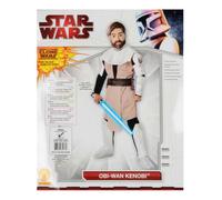 Star Wars Costume Deluxe Kids Fancy Dress With Mask - Obi-Wan Kenobi - S