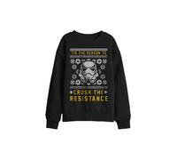 Star Wars Crush The Resistance This Christmas Kids Sweatshirt in Black | Size: 5-6 Years Star Wars Black 5-6 Years